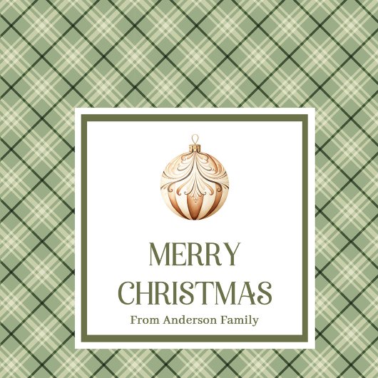 Rustic Christmas Gift Bag Earthy Neutral Minimal  Groot Cadeauzakje