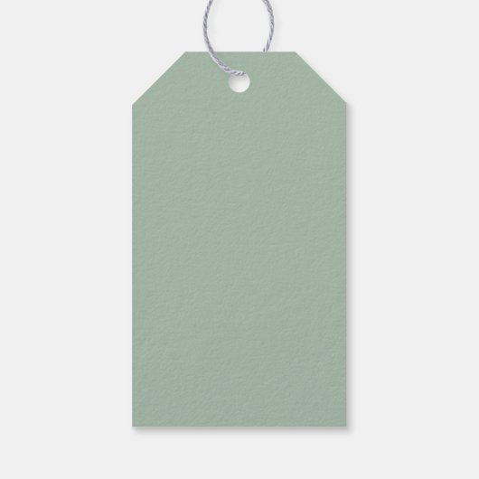 Rustic Christmas Green Tree | Merry Christmas Gift Cadeaulabel (Achterkant)
