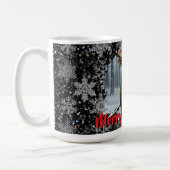 Rustic Christmas moose winter woodland forest snow Koffiemok (Links)