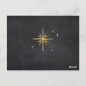 Rustic Christmas Pajama Gathering | Cabin Family Briefkaart (Achterkant)