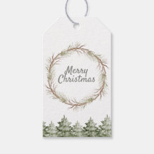 Rustic Christmas Pine Wreath and Greenery