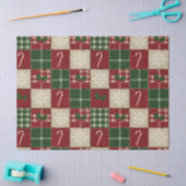 Rustic Christmas Quilt Plaid Tissuepapier (Craft)