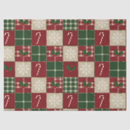 Rustic Christmas Quilt Plaid Tissuepapier