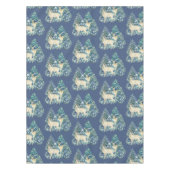 Rustic Christmas Snowy Forest Deer Decor For Home Tafelkleed (Voorkant)