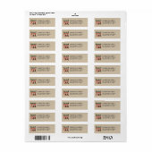 Rustic Christmas Stockings Holiday  Etiket (Full Sheet)