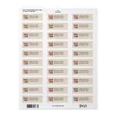 Rustic Christmas Stockings Holiday Etiket (Full Sheet)