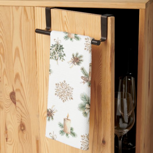 Rustic Christmas Tea Towel Theedoek (Derde Gevouwen)