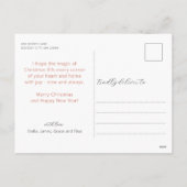 Rustic Christmas Tree In Basket Photo Feestdagenkaart (Achterkant)