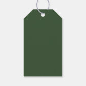 Rustic Christmas Tree Ornaments Neutral Holiday Cadeaulabel (Achterkant)