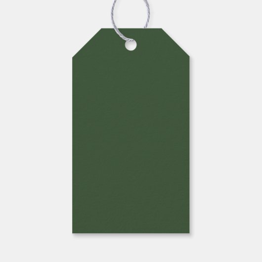 Rustic Christmas Tree Ornaments Neutral Holiday Cadeaulabel (Achterkant)