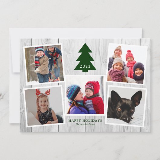 RUSTIC CHRISTMAS TREE Photo Collage (Voorkant)
