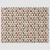 Rustic Christmas Tree Tissuepapier (Voorkant)