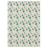 Rustic Christmas trees earthy red green tablecloth Tafelkleed (Voorkant)