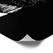 Rustic Christmas Trees Winter Forest Minimalist Poster (Hoek)