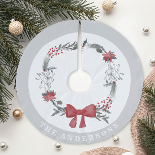 Rustic Christmas Wreath familienaam Kerstboom Rok
