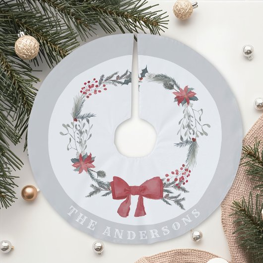 Rustic Christmas Wreath familienaam Kerstboom Rok