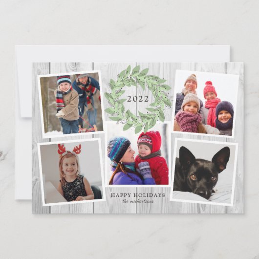RUSTIC CHRISTMAS WREATH Photo Collage (Voorkant)
