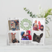 RUSTIC CHRISTMAS WREATH Photo Collage (Staand voorkant)