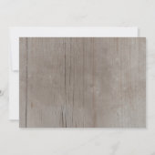 Rustic Chrysanthemum Wedding Invitations Kaart (Achterkant)