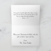 Rustic Church Kerstmis James 1:17 Gepersonaliseerd Feestdagen Kaart (Binnen)