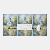 Rustic Church Path in Wildflower Meadow Bureaumat (Keyboard & Muis)