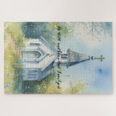 Rustic Church Path in Wildflower Meadow Legpuzzel (Horizontaal)