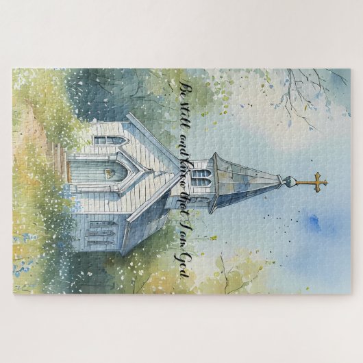 Rustic Church Path in Wildflower Meadow Legpuzzel (Horizontaal)