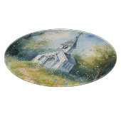 Rustic Church Path in Wildflower Meadow Snijplank (Hoek)