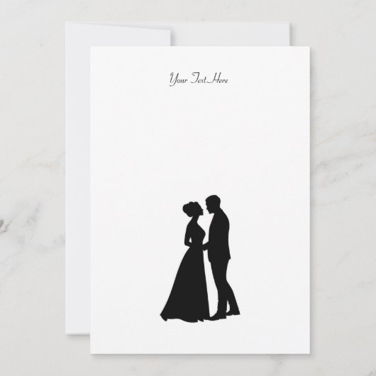 Rustic Church Wedding Invitation Kaart (Achterkant)