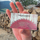Rustic Circular Saw Woodworking Craftsman Visitekaartje