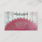 Rustic Circular Saw Woodworking Craftsman Visitekaartje (Voorkant)