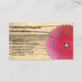 Rustic Circular Saw Woodworking Occupture QR Code Visitekaartje (Voorkant)