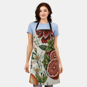 Rustic Citrus Floral summer Schort (Gedragen)