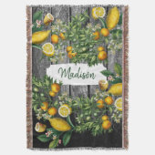 Rustic Citrus Garden Deken (Voorkant Verticaal)