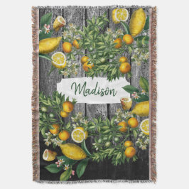 Rustic Citrus Garden Deken