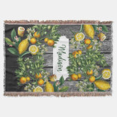 Rustic Citrus Garden Deken (Voorkant)