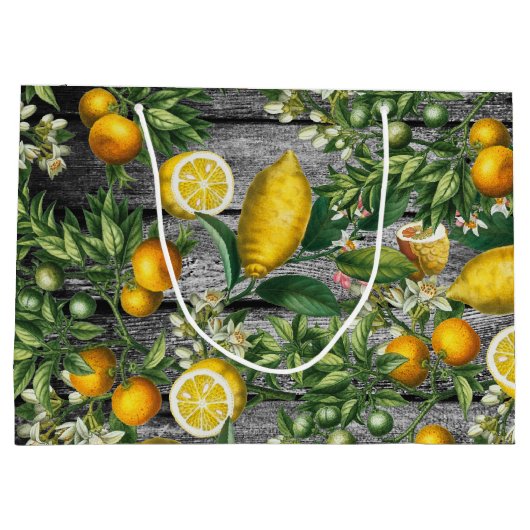 Rustic Citrus Garden Groot Cadeauzakje (Achterkant)
