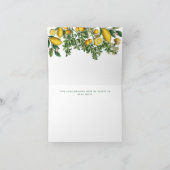 Rustic Citrus Garden Hartelijk dank Bedankkaart (Binnen)