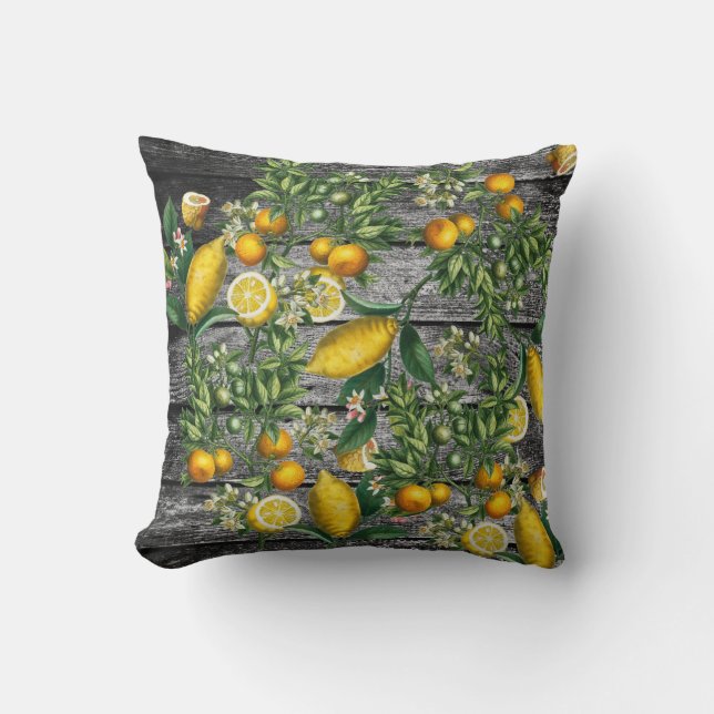 Rustic Citrus Garden Kussen (Voorkant)