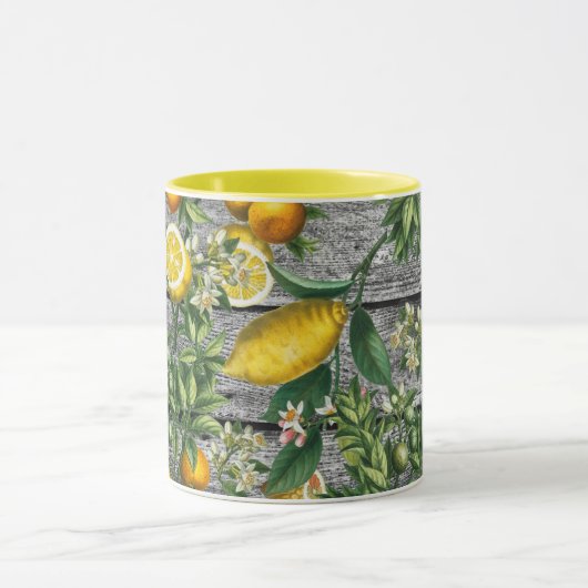 Rustic Citrus Garden Mok (Midden)