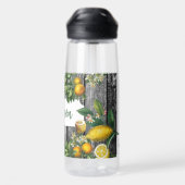 Rustic Citrus Garden Monogram Waterfles (Achterkant)