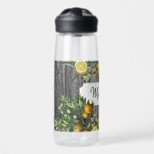 Rustic Citrus Garden Monogram Waterfles (Voorkant)