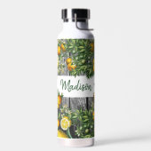 Rustic Citrus Garden Monogram Waterfles (Links)
