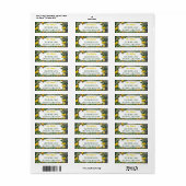 Rustic Citrus Garden Return Address Etiket (Full Sheet)