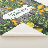 Rustic Citrus Garden Sherpa Deken (3/4)