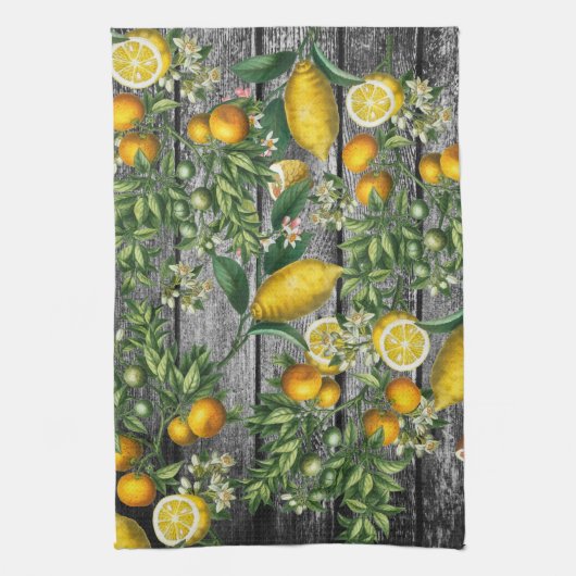 Rustic Citrus Garden Theedoek (Verticaal)