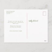 Rustic Citrus Garland Business Holiday with logo Feestdagenkaart (Achterkant)