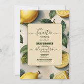 Rustic Citrus Lemon Orchard Baby shower Kaart (Voorkant)