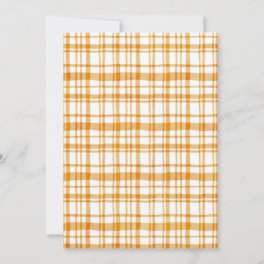 Rustic Citrus Wedding Rehearsal Dinner Kaart (Achterkant)