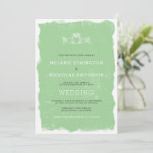 Rustic Claddagh Irish bruiloft nodig, 3991 Kaart (Staand voorkant)